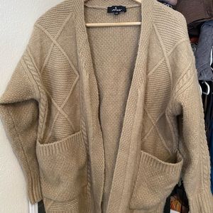 oversized thick knit “grandpa” cardigan- super comfy!